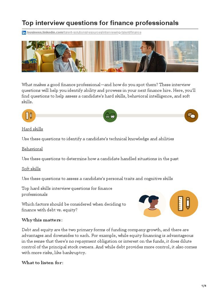 Beyond Finance Interview Questions